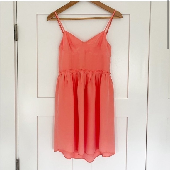 Aritzia Wilfred Silk Mini Dress Sz 2 - Picture 4 of 13